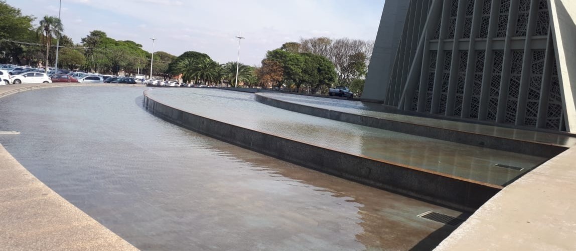 Impermeabilização dos espelhos d´água da Catedral de Maringá tem aditivo