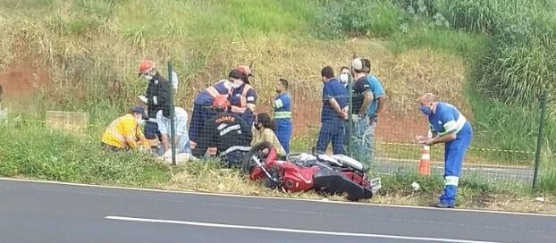 Motociclista morre em acidente na BR-376, em Mandaguaçu