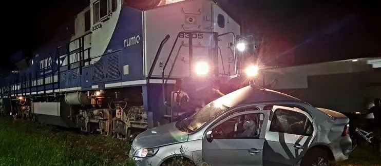 Mãe e filha de 6 anos morrem em acidente com trem em Rolândia