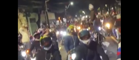 Polícia Militar identifica organizadores de passeio noturno de motocicletas