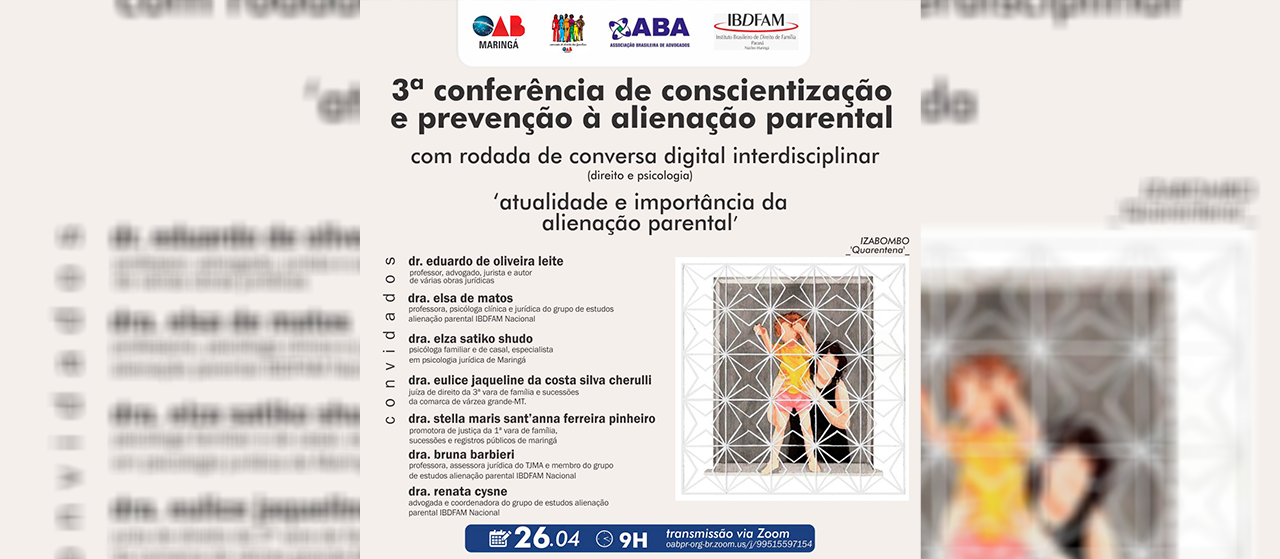 Conferência debate a prevenção à alienação parental