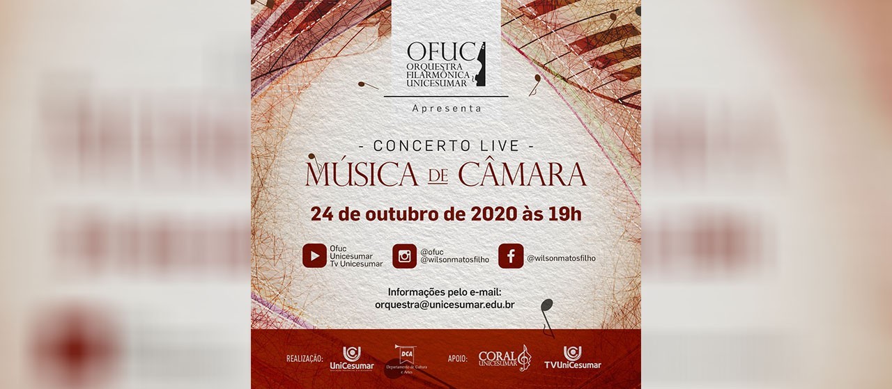 Orquestra Filarmônica Unicesumar realiza concerto online
