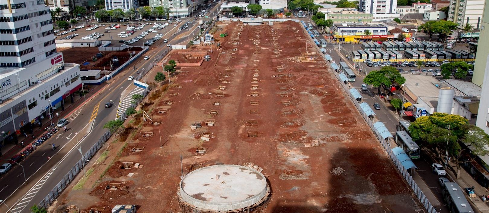 Obras do Terminal Intermodal estão dentro do prazo, diz secretaria das Obras Públicas