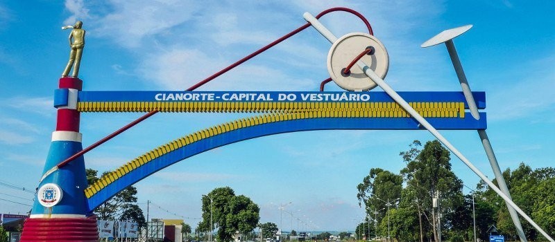 Revitalização do Portal da Cidade de Cianorte interdita trecho da rodovia