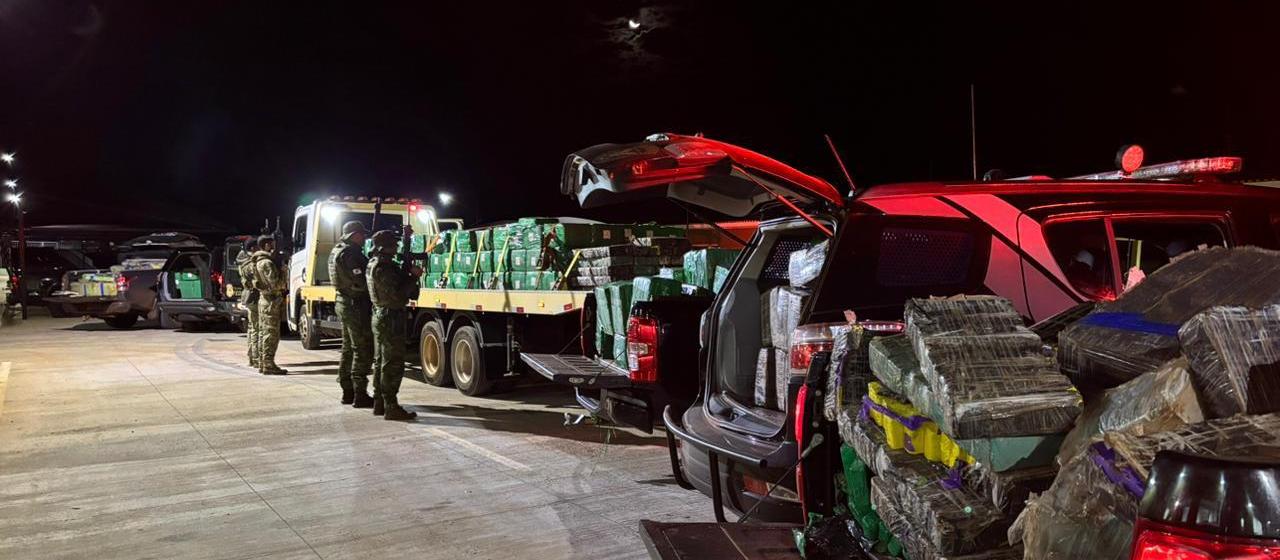 Forças de segurança apreendem quase 8,6 toneladas de maconha