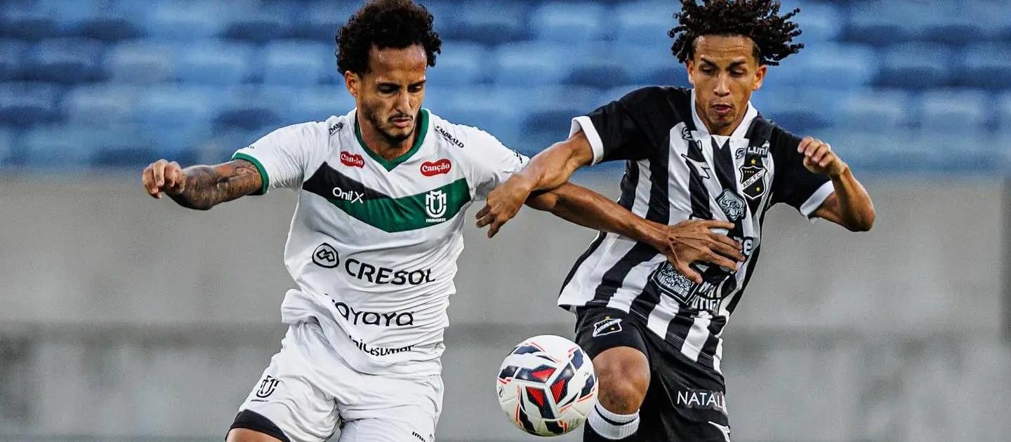 Maringá FC arranca empate heroico contra o ABC com um jogador a menos na Arena das Dunas