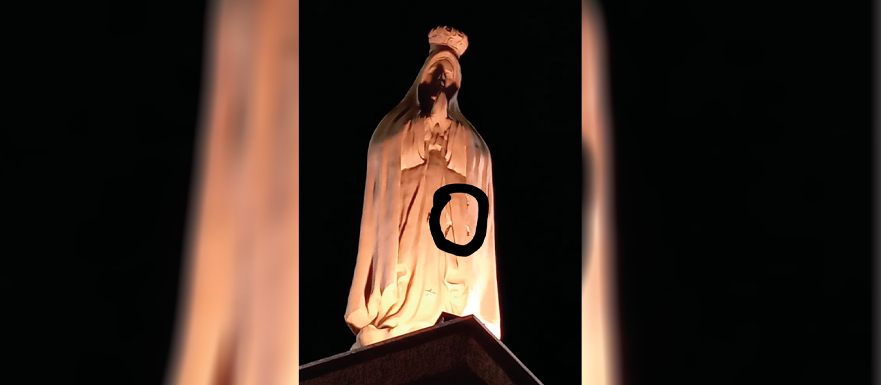 Imagem de Nossa Senhora de Fátima é alvo de vandalismo em Marialva
