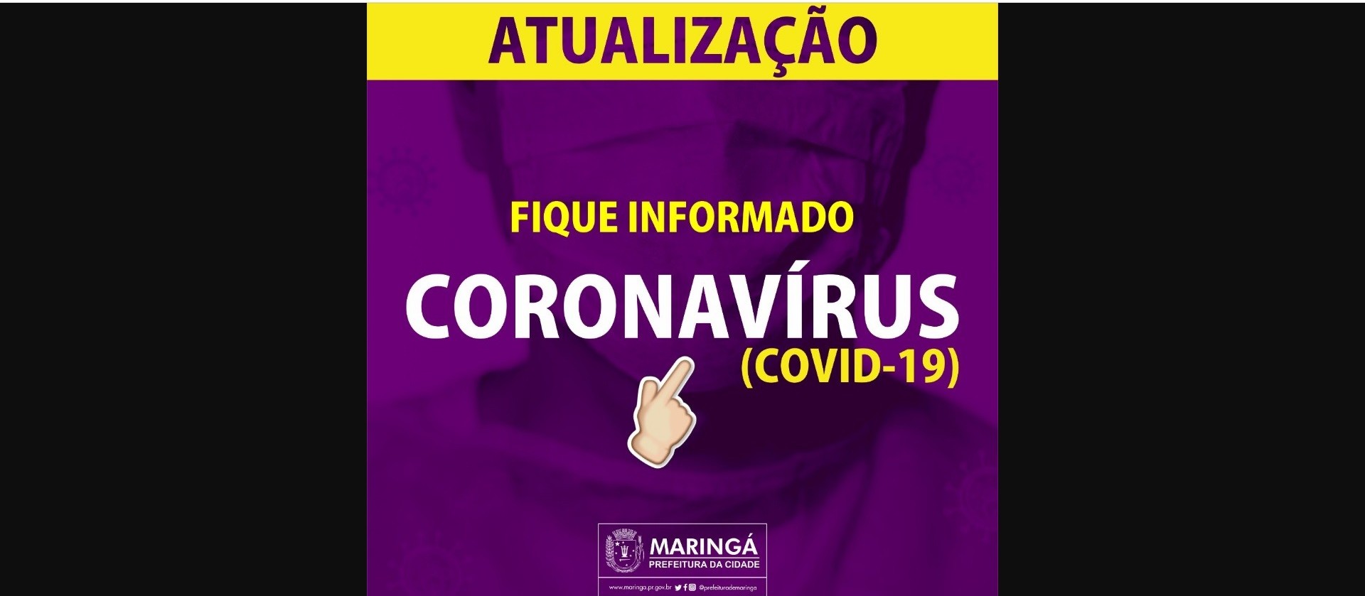 Prefeitura cria página para centralizar informações sobre coronavírus