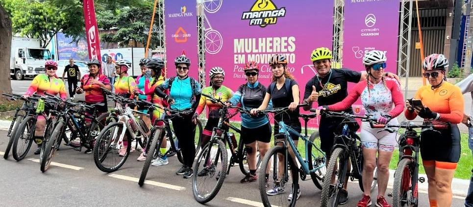 Passeio ciclístico estende comemoração do Dia da Mulher