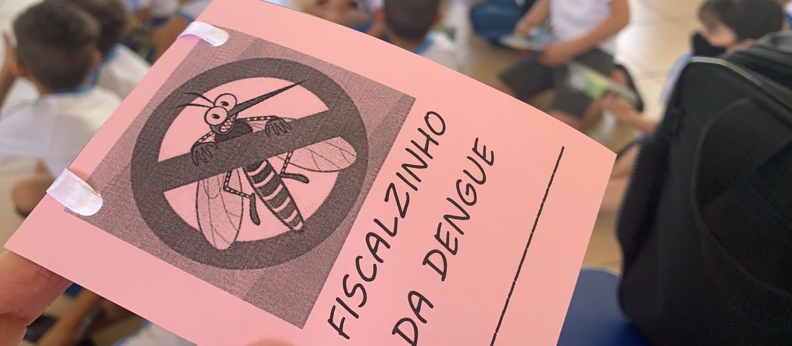 No Dia D de Combate à Dengue, crianças ganham crachá de fiscal