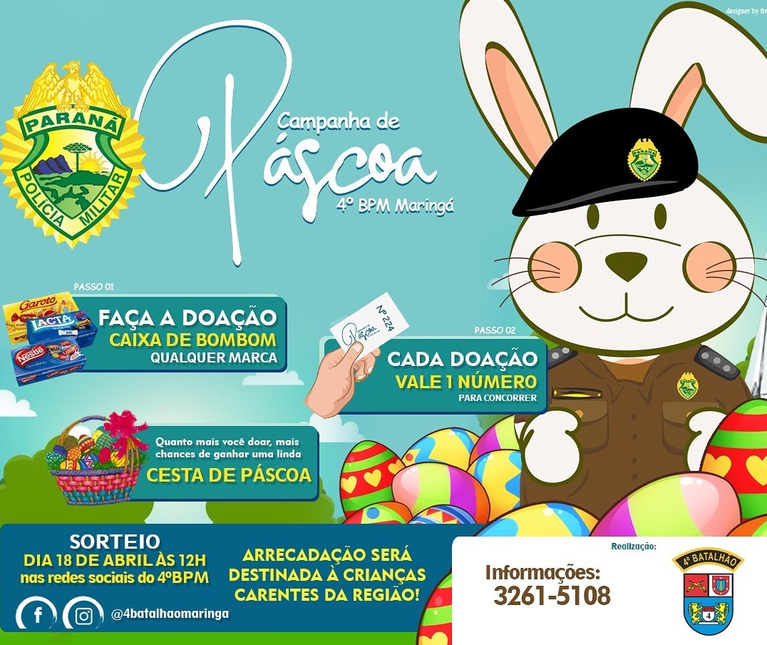 Polícia Militar lança Campanha de Páscoa