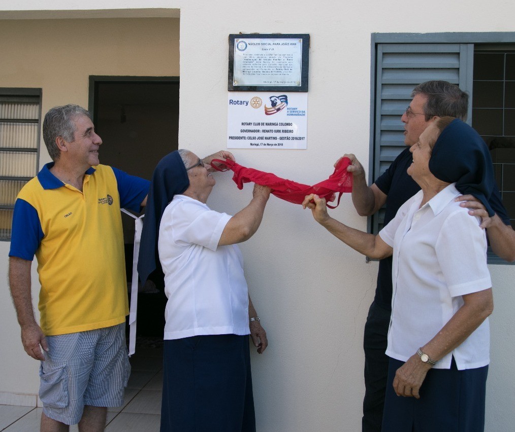 Projeto do Núcleo João XXIII entrega mais quatro casas sociais em Maringá