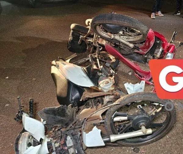 Acidente entre motos deixa duas pessoas feridas em Sarandi