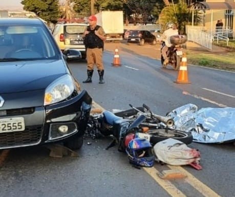 Motociclista morre em acidente no Contorno Sul em Maringá