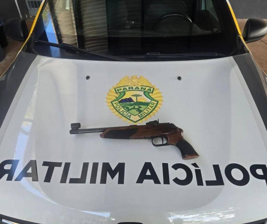 Discussão por mulher termina em ameaça com arma de fogo e prisão em Maringá