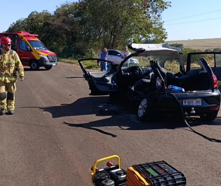 Homem é entubado após grave acidente na PR-317