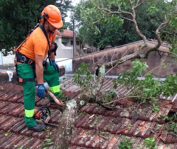 Temporal no fim de semana deixa três bairros de Maringá sem energia