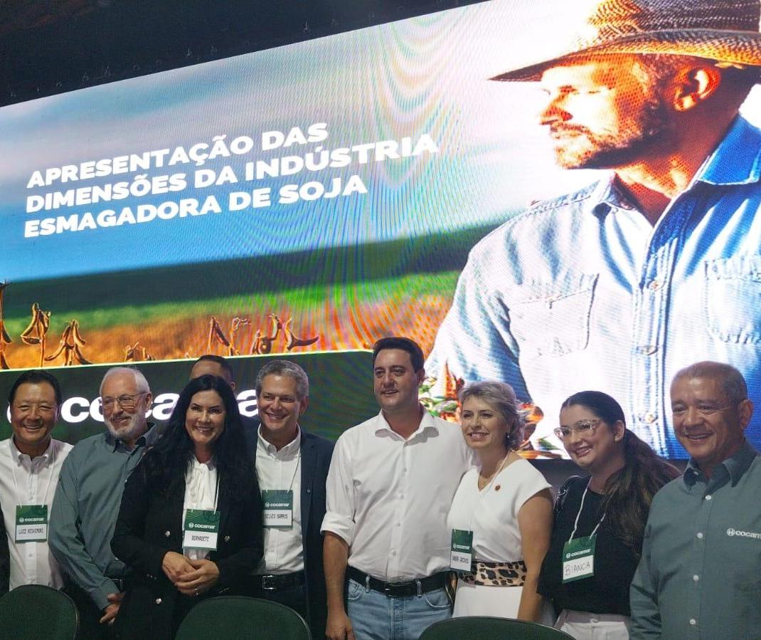 Governador oficializa parceria para construção de uma das maiores esmagadoras de soja do país em Maringá