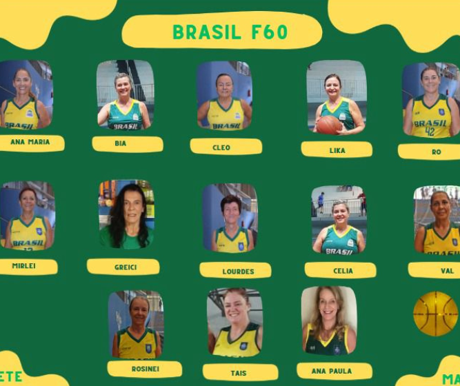 Seleção brasileira master de basquete feminino busca patrocínio