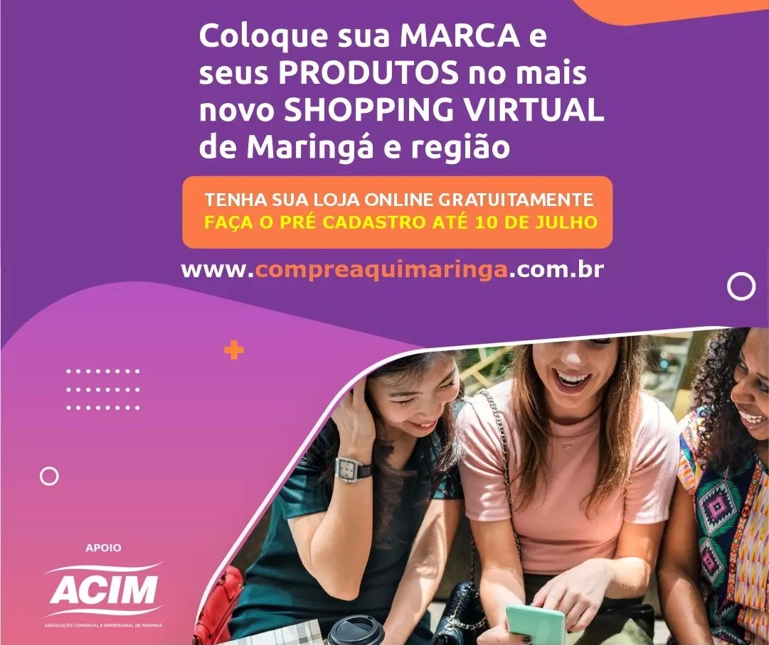 Acim firma parceria com loja online do Grupo Maringá de Comunicação
