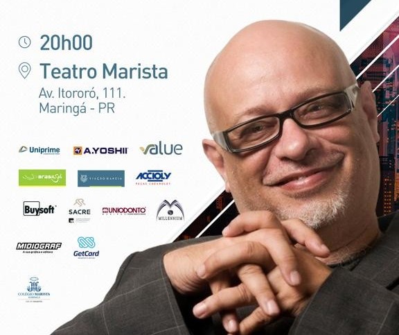 Luiz Felipe Pondé faz palestra em Maringá no próximo dia 22