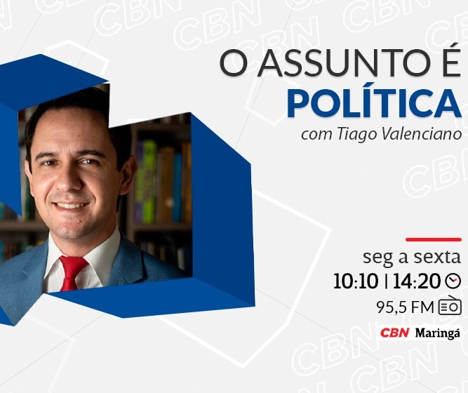 Deputado estadual Alexandre Curi é entrevistado por Tiago Valenciano
