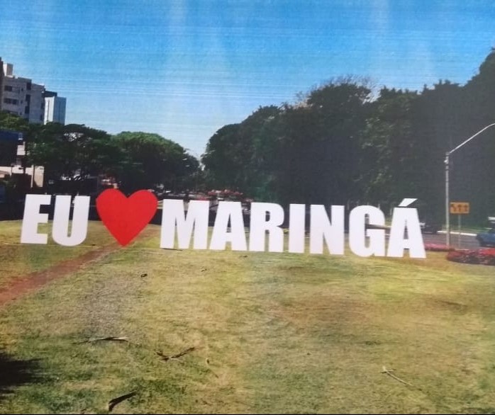  Letreiro “Eu Amo Maringá” será instalado perto do Parque do Ingá