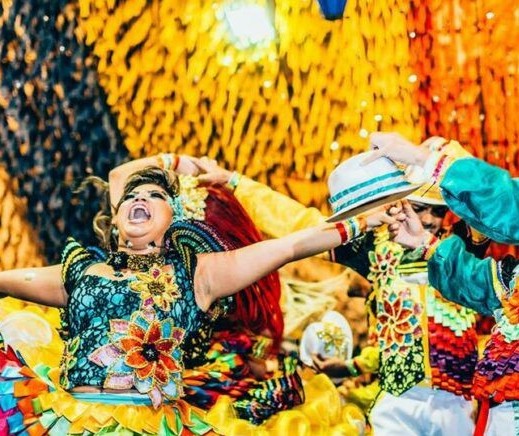 Vencedora do Festival de Quadrilhas da Paraíba se apresenta em arraiá