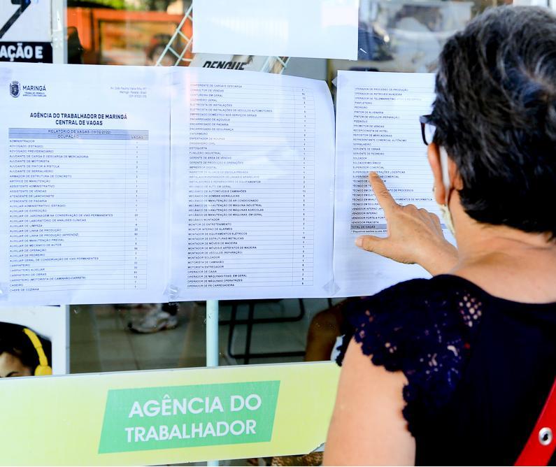 Agência do Trabalhador de Maringá abre 1.020 vagas de emprego; confira oportunidades