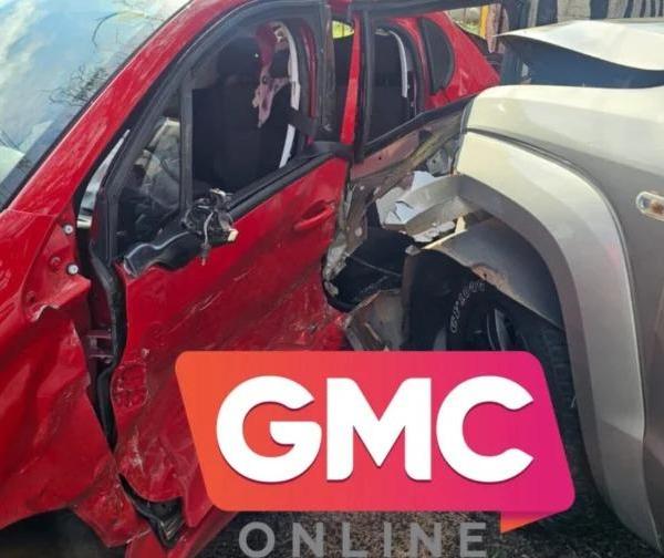 Gestante em trabalho de parto fica ferida em acidente a caminho do hospital em Maringá