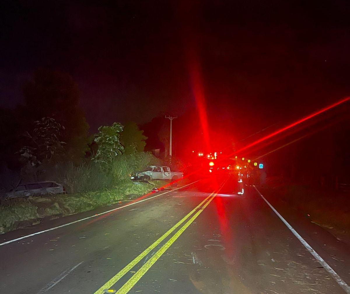 Quatro pessoas ficam feridas e uma criança morre em acidente na PR-485