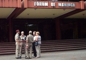 Defesa Civil esteve esta manhã no Fórum de Maringá para uma vistoria completa