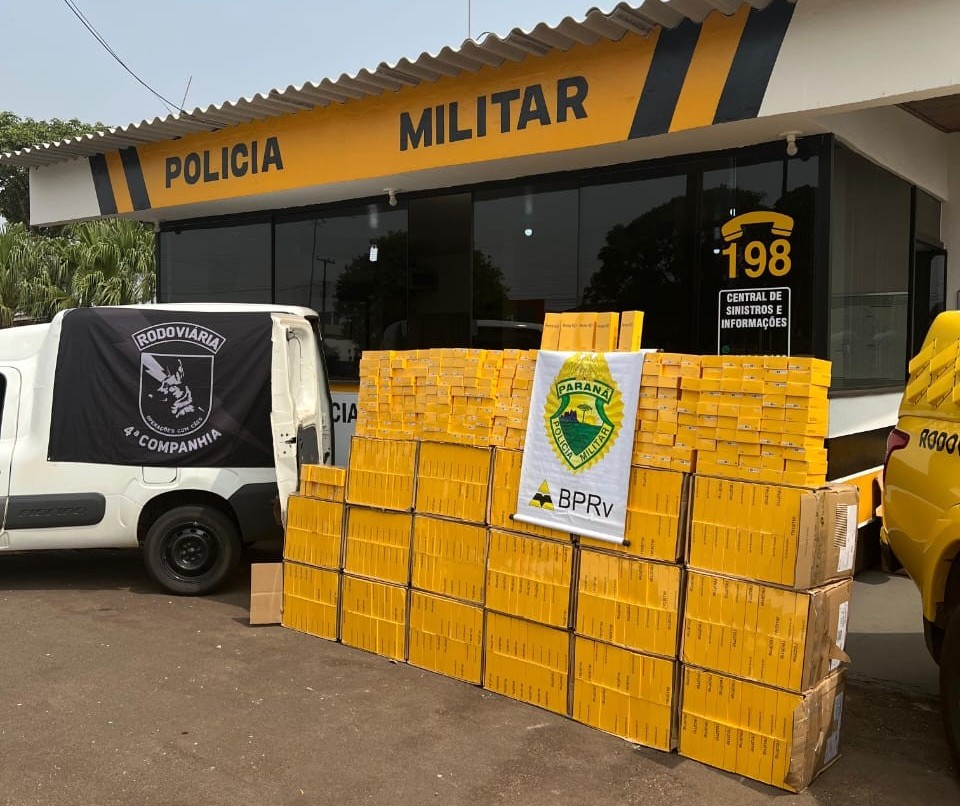 Polícia Rodoviária apreende 2 mil celulares do Paraguai