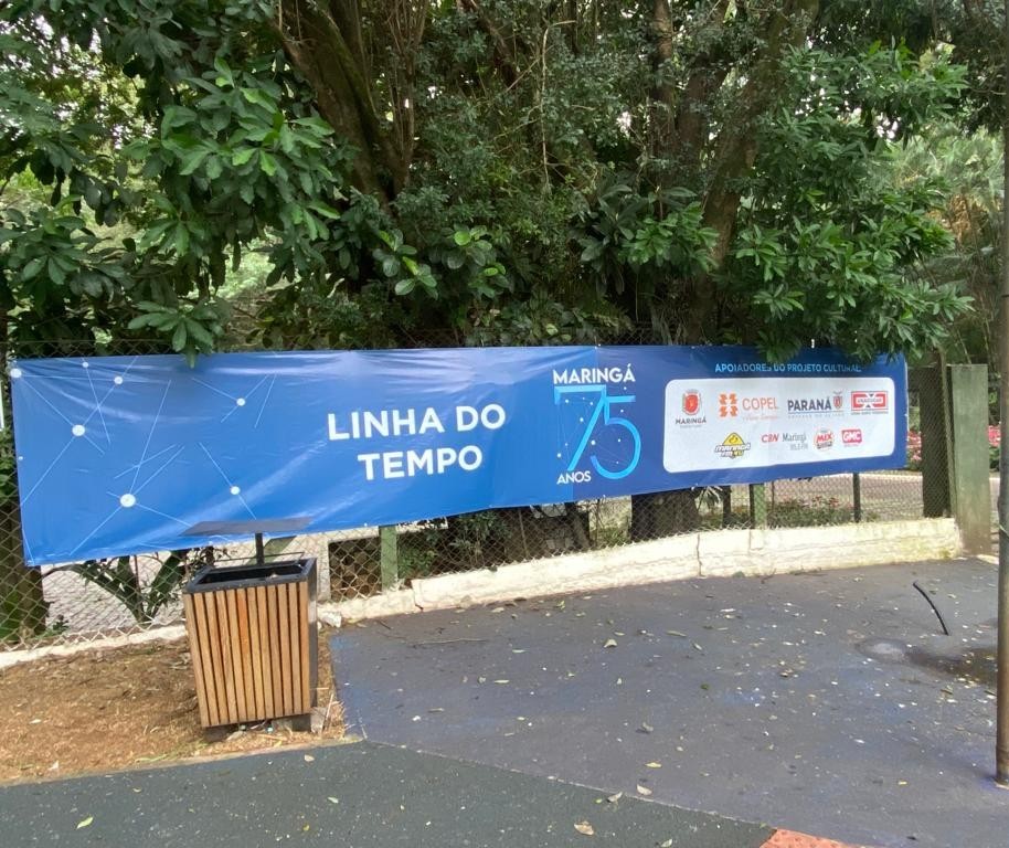 Linha do tempo: projeto inédito terá tour 360º pelos banners no entorno do Parque do Ingá