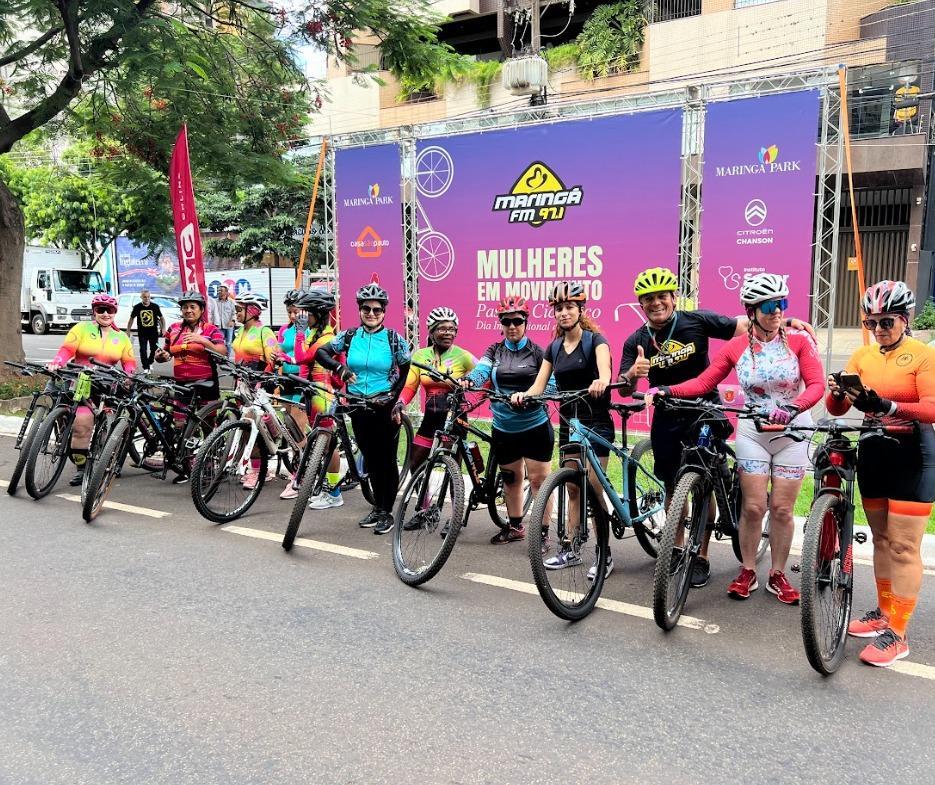 Passeio ciclístico estende comemoração do Dia da Mulher