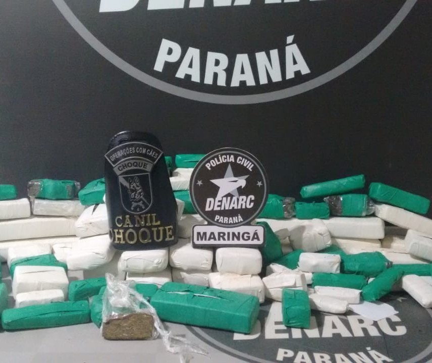 Mulher é presa no Contorno Norte com 30 quilos de maconha