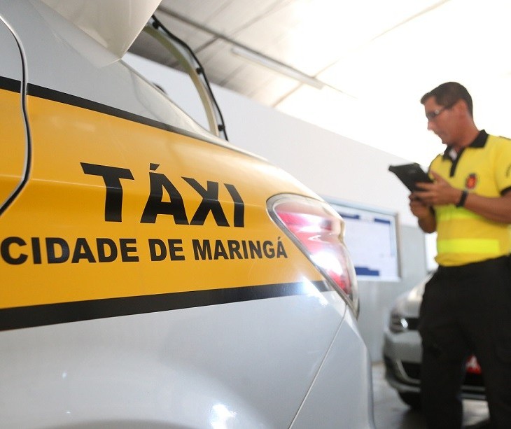 Começa a vistoria anual de táxis em Maringá