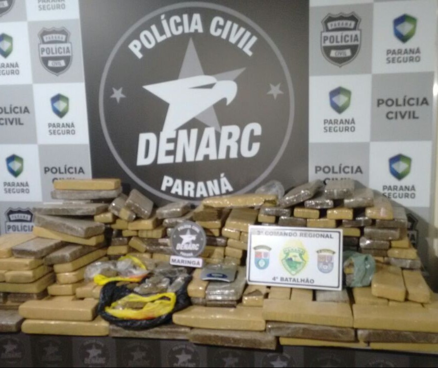 Denarc de Maringá apreende sete toneladas de maconha