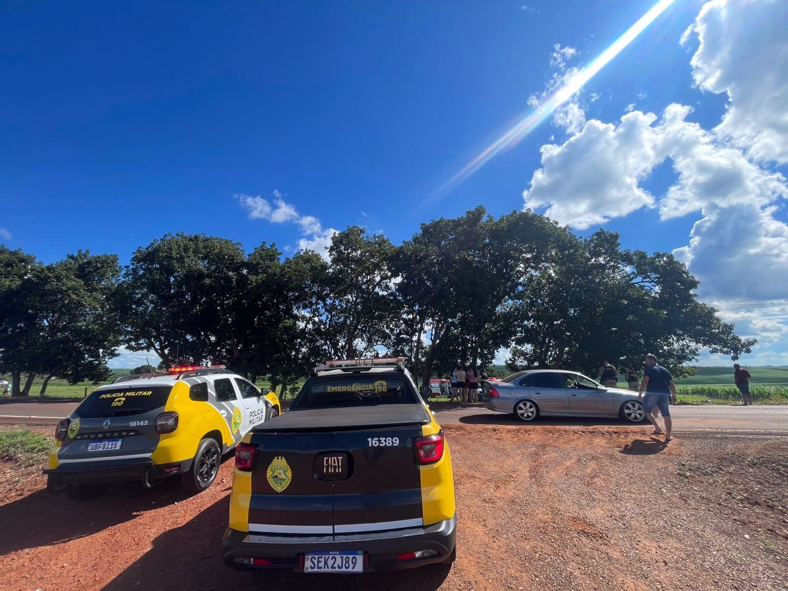 Capotamento mata mulher e deixa feridos na PR-489