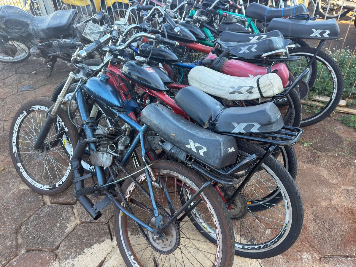 GCM de Sarandi apreende bicicletas com motor irregulares e intensifica fiscalização