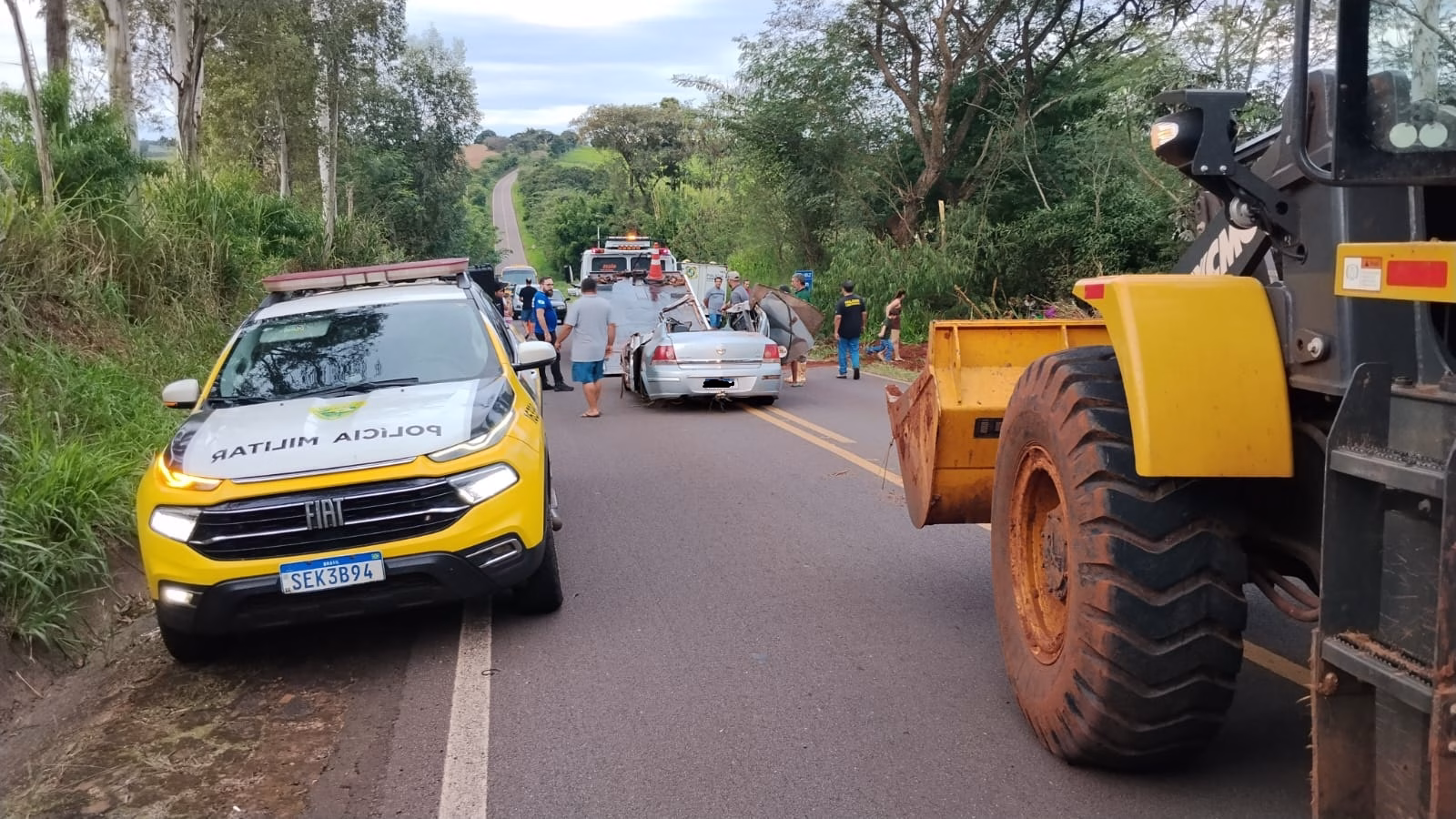 BPRv registra acidente com morte na PR-182 em Xambrê