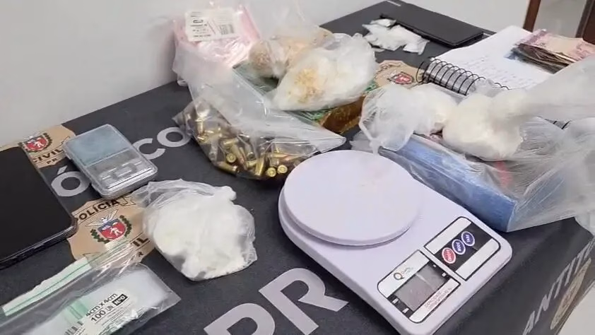 Polícia prende tio e sobrinho e traficavam drogas disfarçados de entregadores de delivery em Maringá