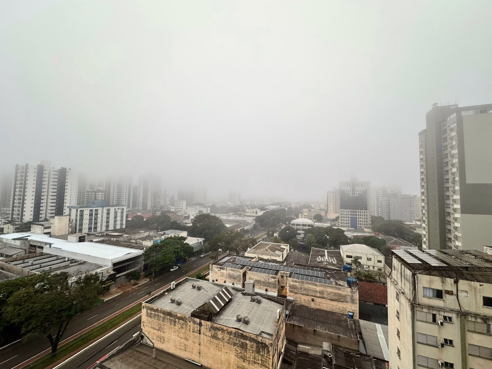 Após queda nas temperaturas, sexta-feira (3) amanhece com neblina densa em Maringá; confira os detalhes da previsão