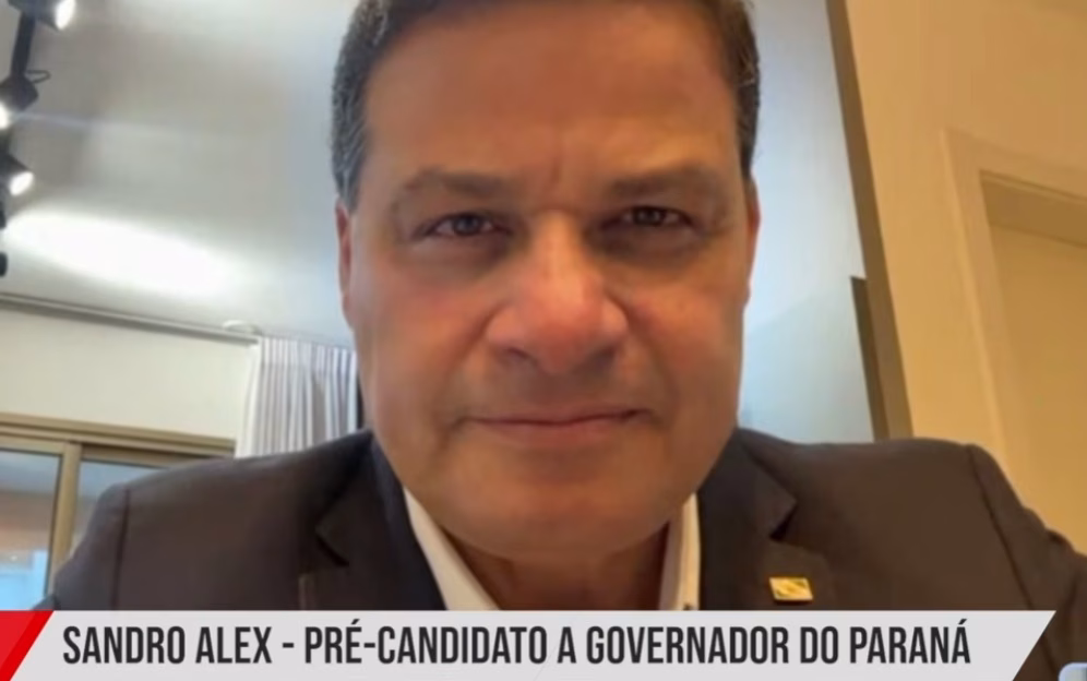 Pré-candidato ao governo do Estado, Sandro Alex, comenta nova pesquisa eleitoral