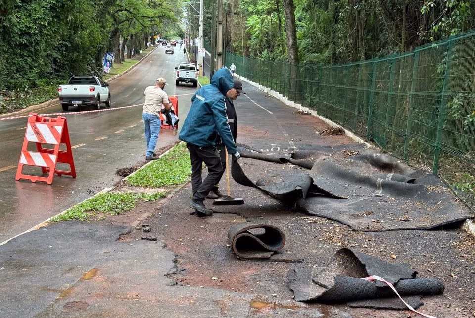 Prefeitura aguarda decisão da Justiça para retirar pista emborrachada do Parque do Ingá